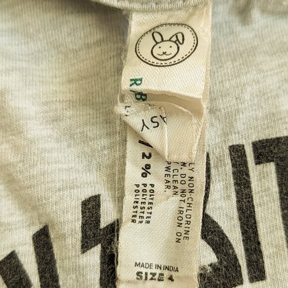 WRK Girls Bite Back Tee PLAY condition kids size 4 - Picture 4 of 8